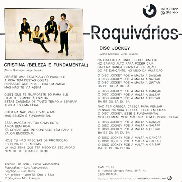 Roquivários - Cristina (Beleza É Fundamental)