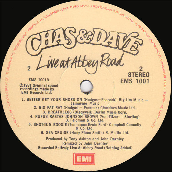 Chas And Dave - Live At Abbey Road