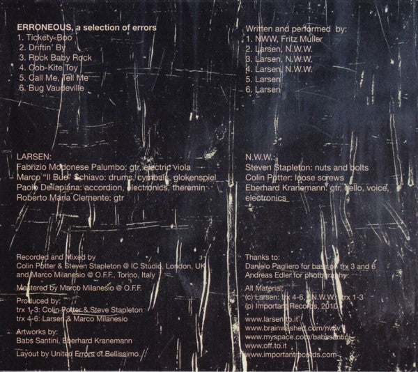 Larsen - Erroneous, A Selection Of Errors