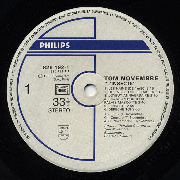 Tom Novembre - L'Insecte
