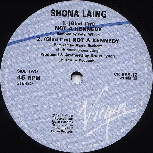 Shona Laing - (Glad I'm) Not A Kennedy