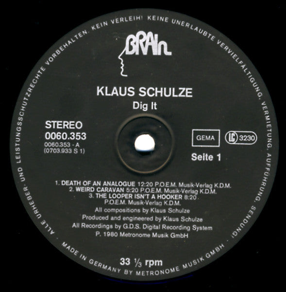 Klaus Schulze - Dig It