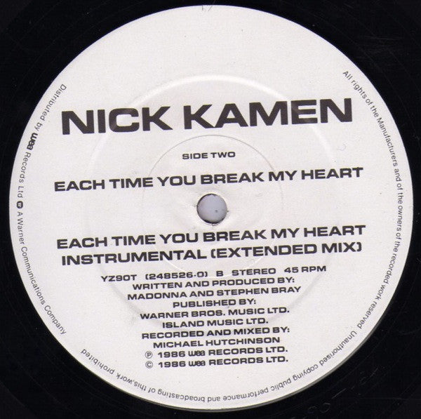 Nick Kamen - Each Time You Break My Heart (Dance Mix)