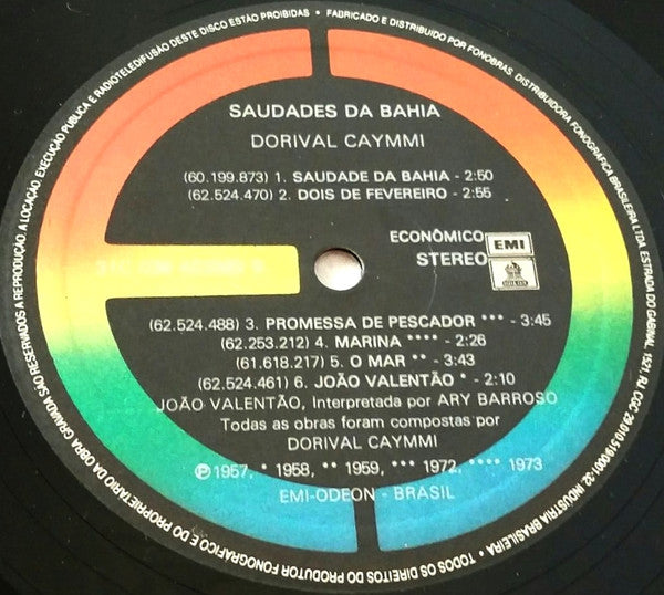 Dorival Caymmi - Saudades Da Bahia