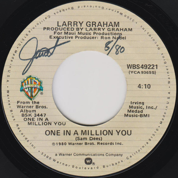 Larry Graham - One In A Million You