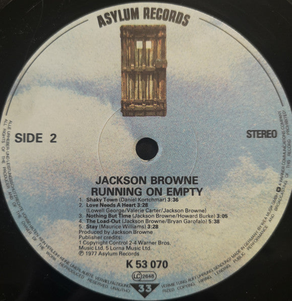 Jackson Browne - Running On Empty