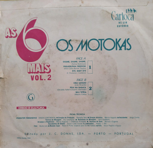 Os Motokas - As 6 Mais Vol. 2
