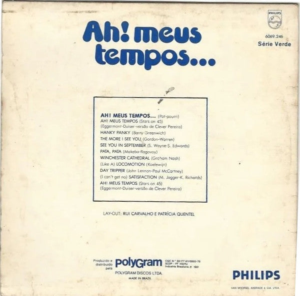 A Turma Da Cidade (2) - Ah! Meus Tempos