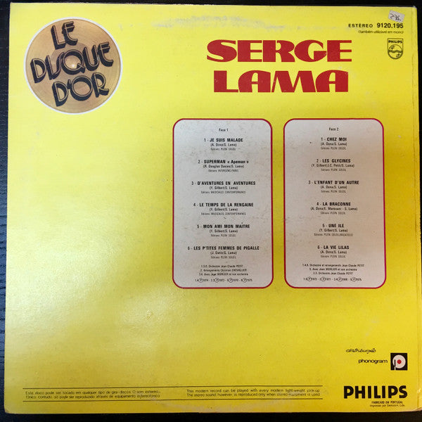 Serge Lama - Le Disque D'or