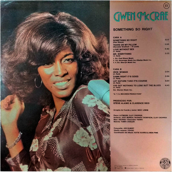 Gwen McCrae - Something So Right = Algo Tan Incorrecto