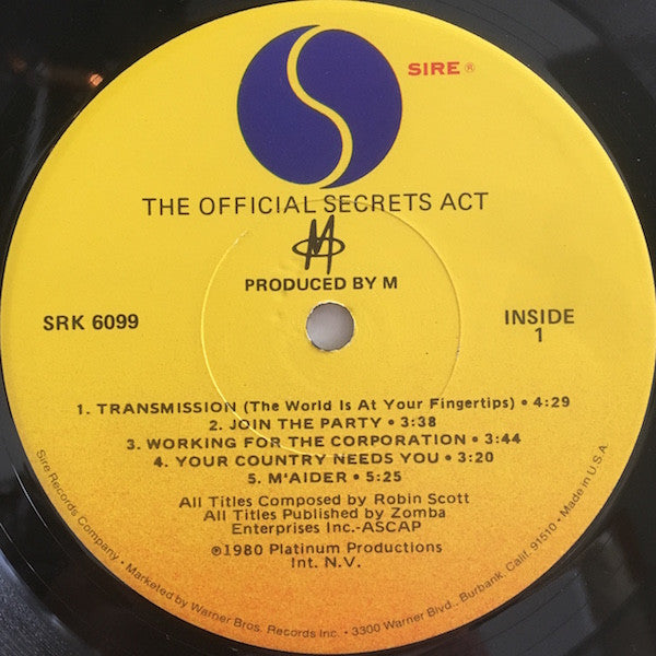 M (2) - The Official Secrets Act