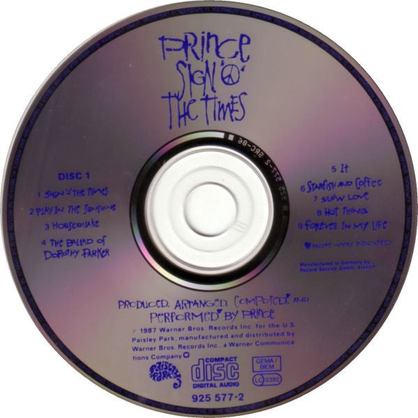 Prince - Sign "O" The Times