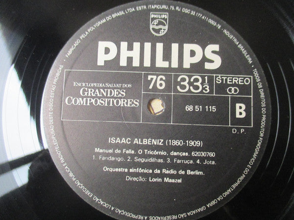 Isaac Albéniz, Enrique Granados, Manuel De Falla, Narciso Yepes, Radio-Symphonie-Orchester Berlin, Lorin Maazel - Asturias ● Rumores De La Caleta ● Torre Bermeja ● Malagueña / Danza Española N.º 4 / O Tricórnio, Danças