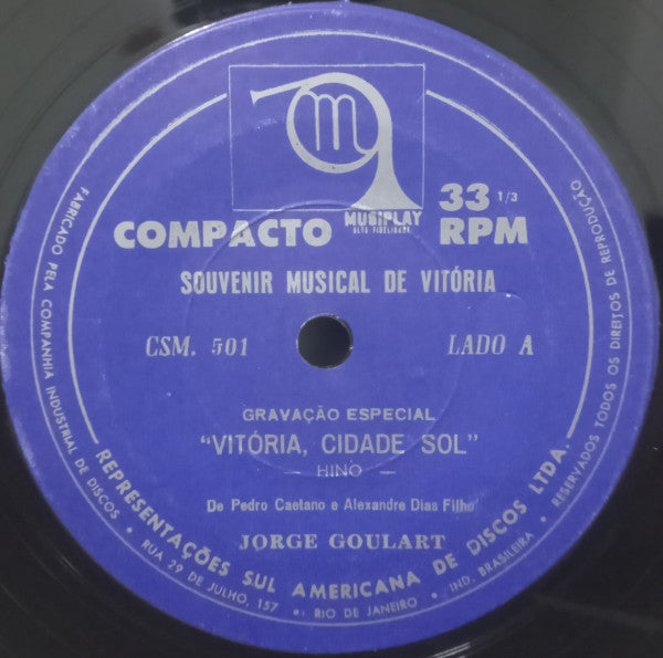 Jorge Goulart - Vitória, Cidade Sol / Campinho Das Luas De Mel