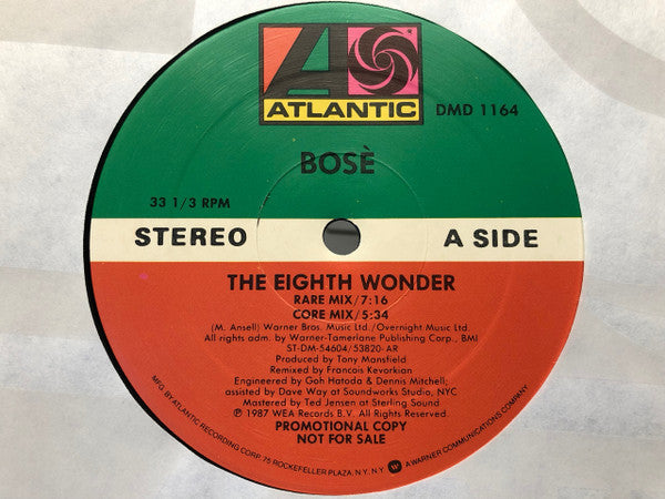 Miguel Bosé - The Eighth Wonder