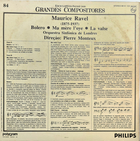 Maurice Ravel - London Symphony Orchestra, Pierre Monteux - Bolero / Ma Mère L'Oye / La Valse