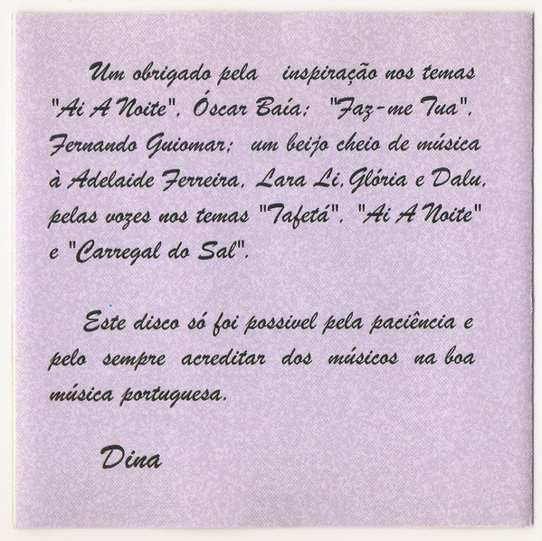 Dina (28) - Sentidos