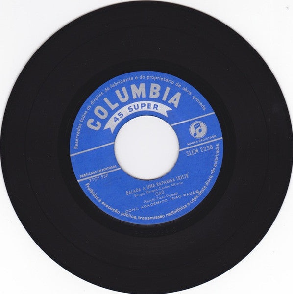 Conjunto Académico João Paulo - Eurovisão 1966 - 1.º E 2.º Prémios