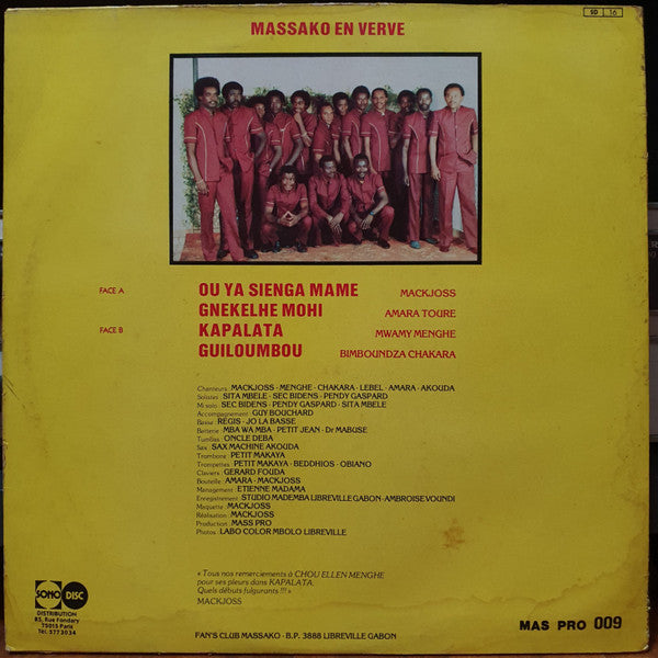 Orchestre Massako - En Verve