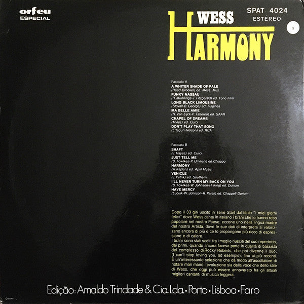 Wess Johnson - Harmony