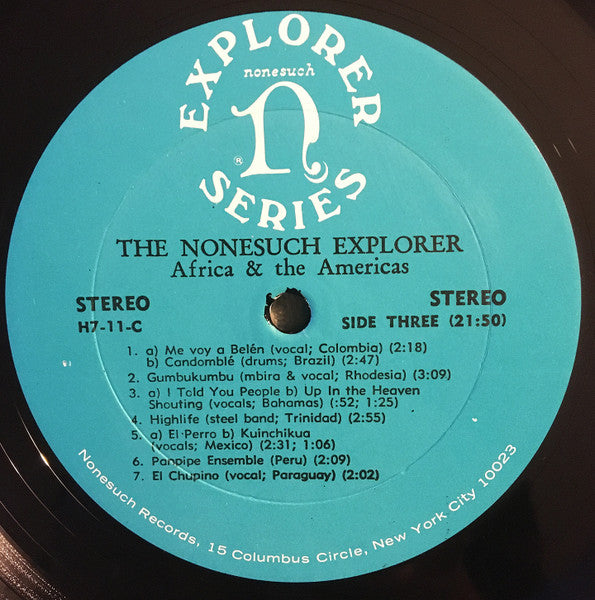 Various - The Nonesuch Explorer - Music From Distant Corners Of The World - Treasures Of The Explorer Series