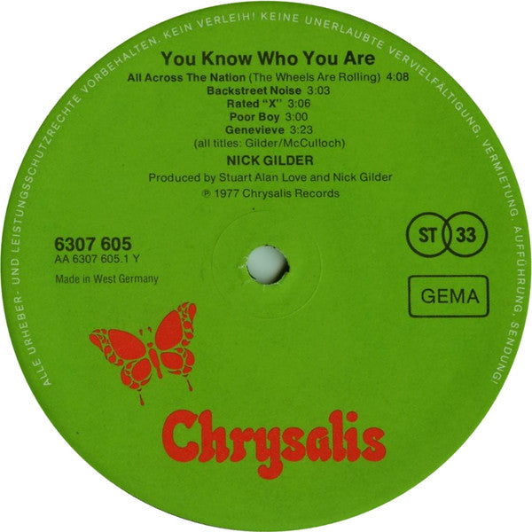 Nick Gilder - You Know Who You Are