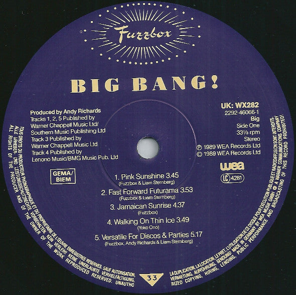We've Got A Fuzzbox And We're Gonna Use It - Big Bang!
