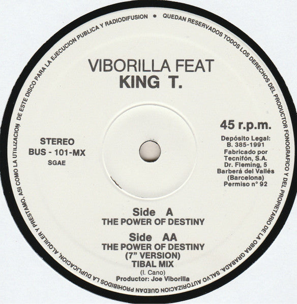 Viborilla Featuring King Tee - The Power Of Destiny