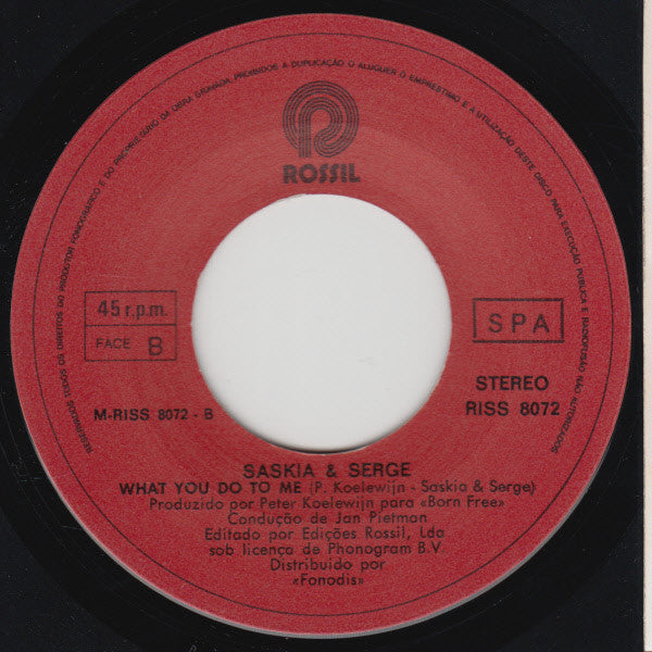 Saskia & Serge - Love Lost On The Wind / What You Do To Me