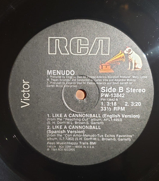 Menudo - Like A Cannonball