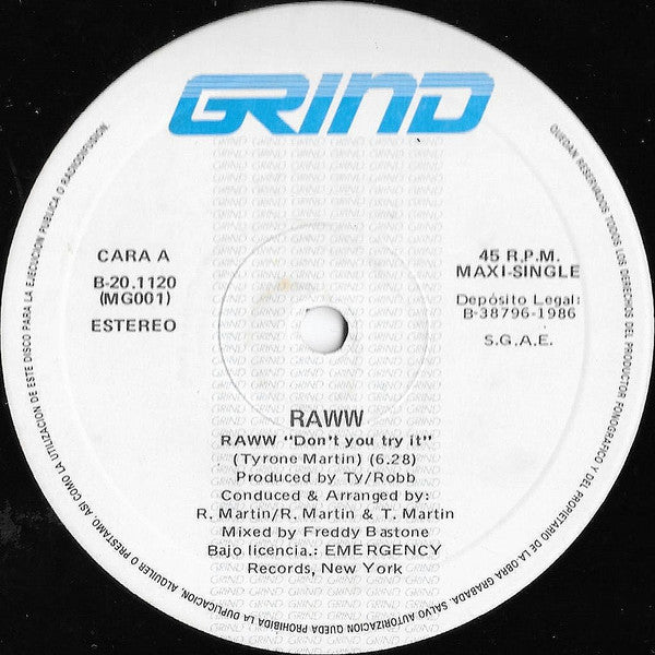 Raww - Don't You Try It
