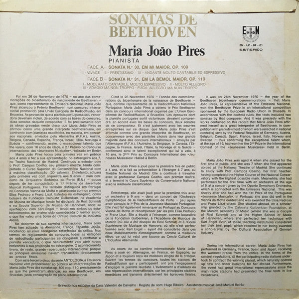Ludwig van Beethoven - Maria-João Pires - Sonatas De Beethoven