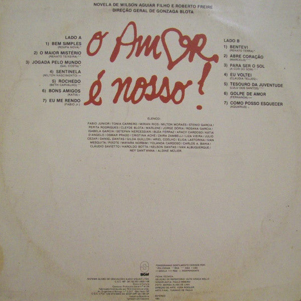 Various - O Amor É Nosso (Trilha Nacional Da Novela)