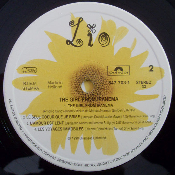 Lio - Des Fleurs Pour Un Caméléon (The Girl From Ipanema)