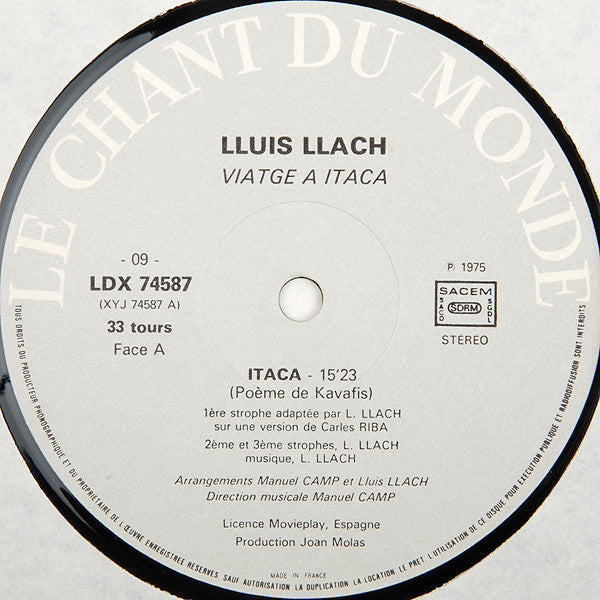Lluis Llach - Viatge A Itaca