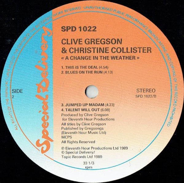 Clive Gregson And Christine Collister - A Change In The Weather
