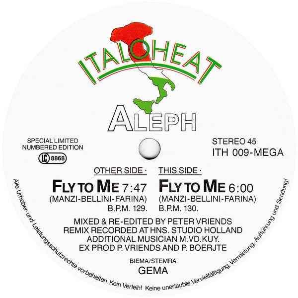 Aleph - Fly To Me (Digital Remixed Vocal Version)