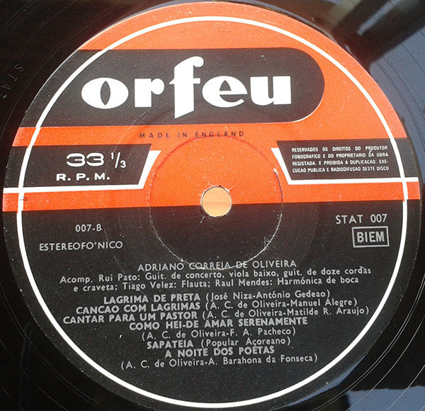 Adriano Correia De Oliveira - Cantaremos