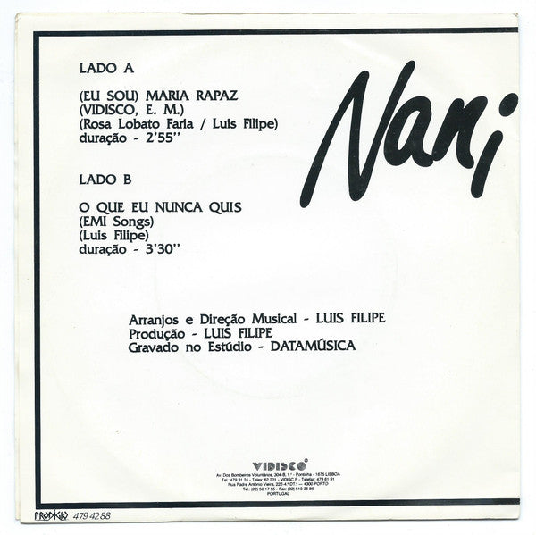 Nani (9) - (Eu Sou) Maria Rapaz