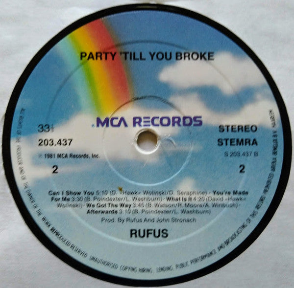 Rufus - Party 'Til You're Broke