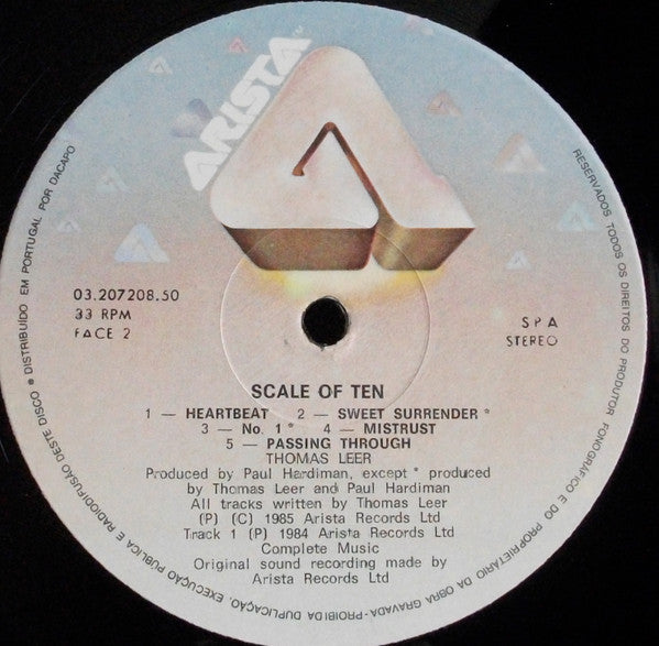 Thomas Leer - The Scale Of Ten