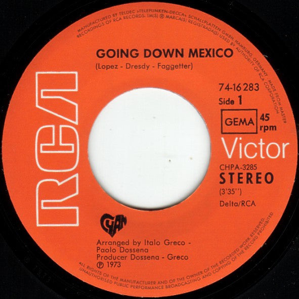 Cyan (6) - Going Down Mexico / The Road Of Love
