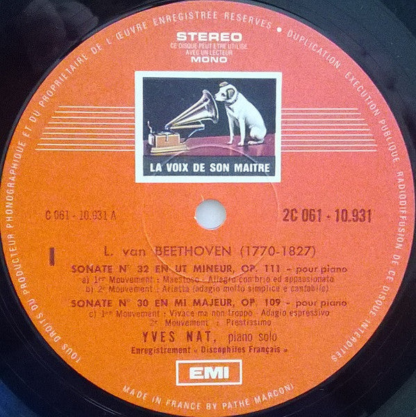 Ludwig van Beethoven - Yves Nat - Les Sonates De Beethoven (Disque 11)