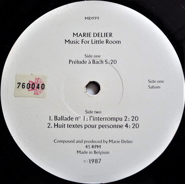 Marie Delier - Music For Little Room