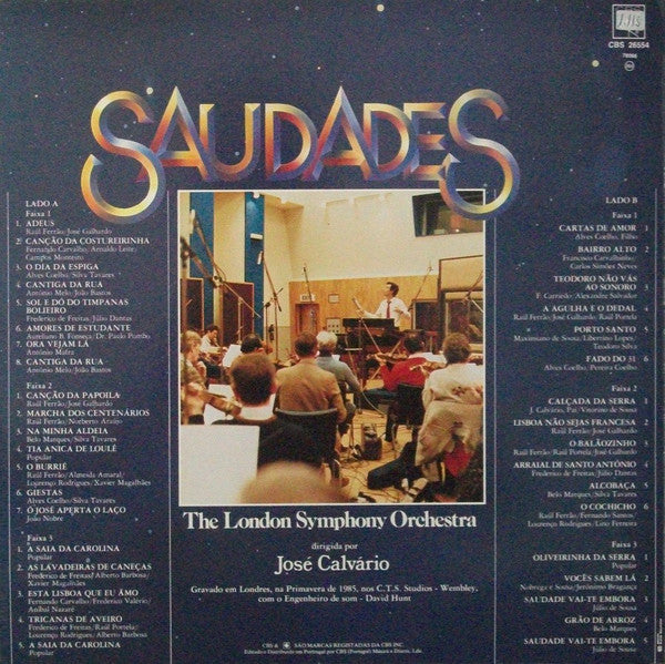 London Symphony Orchestra Dirigida Por José Calvário - Saudades