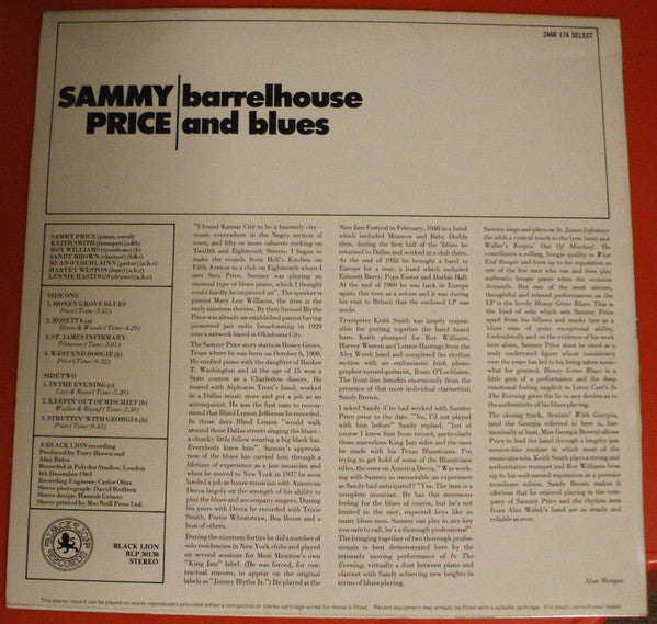 Sammy Price - Barrelhouse And Blues