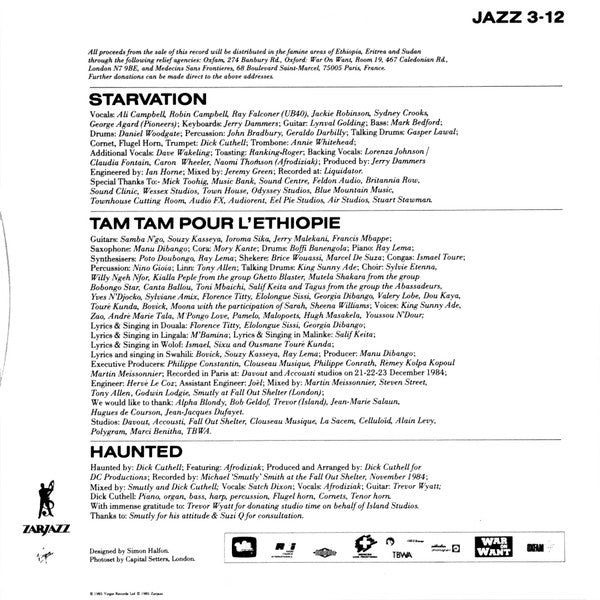 Starvation / Tam Tam Pour L'Éthiopie - Starvation / Tam Tam Pour L'Éthiopie / Haunted