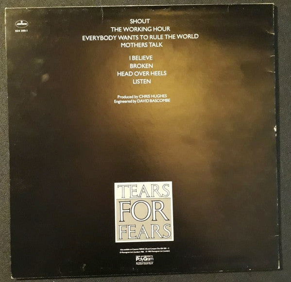 Tears For Fears - Songs From The Big Chair