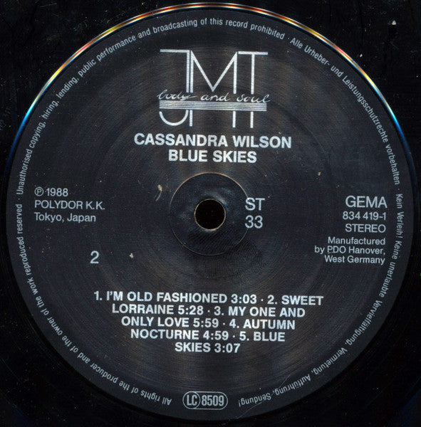 Cassandra Wilson - Blue Skies