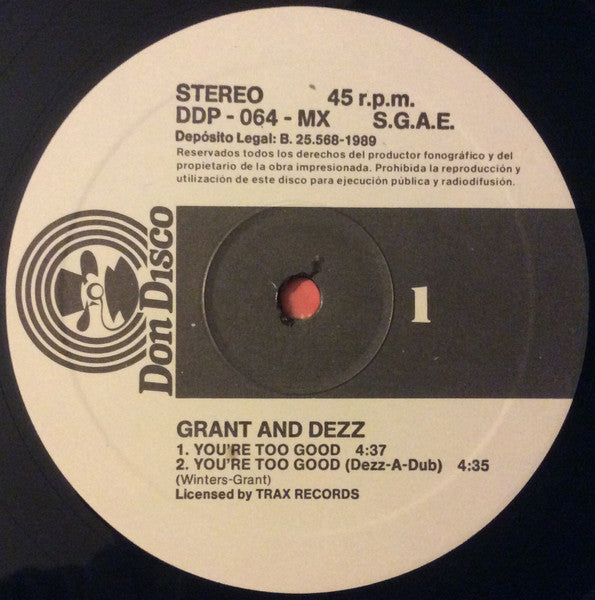 Grant & Dezz - You're Too Good